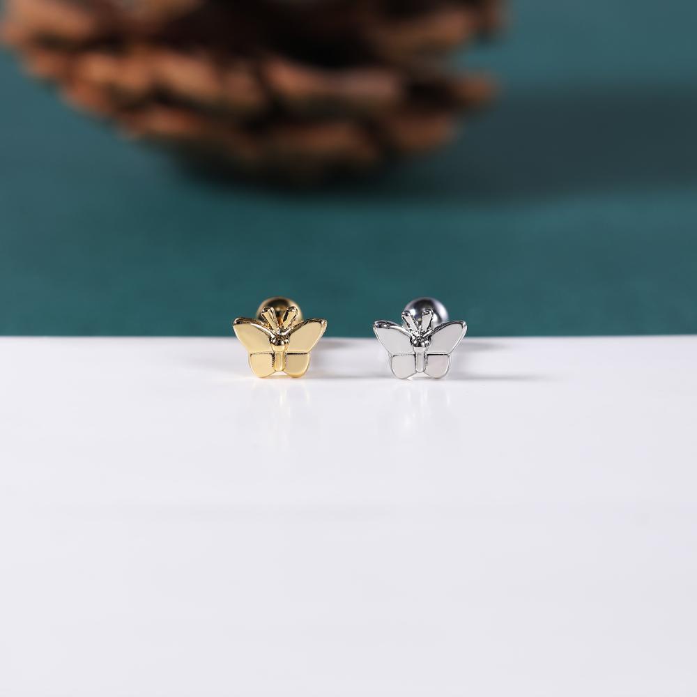 1 Bông Tai Hình Thỏ Phi Hành Gia / Bướm / Trái Tim Dễ Thương