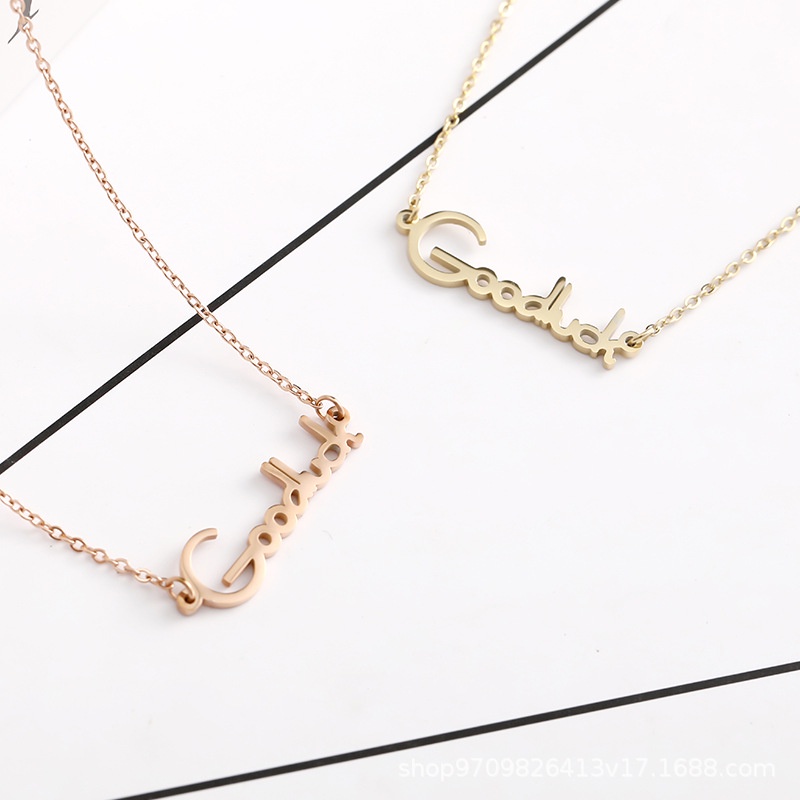 Dây chuyền vòng cổ nữ titan Goodluck X1-109 - CAM KẾT KHÔNG GỈ, KHÔNG BAY MÀU - BẢO HÀNH 12 THÁNG