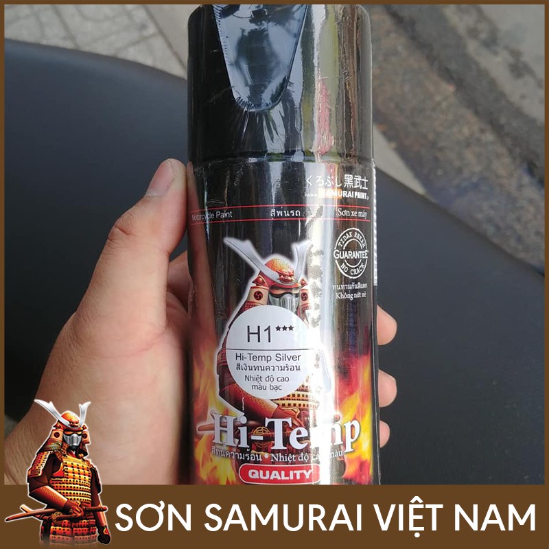 sơn chịu nhiệt H1 son xịt Samurai