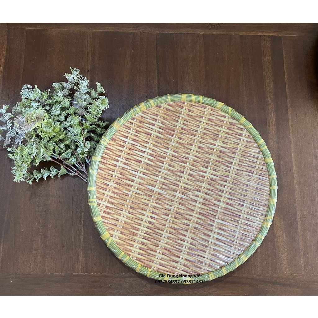 COMBO 10 DĨA NHỰA GIẢ MÂY MẸT TRE