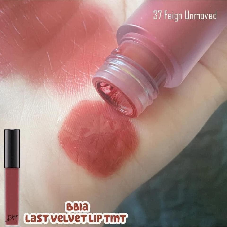 Son Bbia 37 Feign Unmoved Hồng Đất Ánh Tím Son Kem Lì Mịn Bbia Last Velvet Lip Tint 5g[CAM KẾT CHÍNH HÃNG]