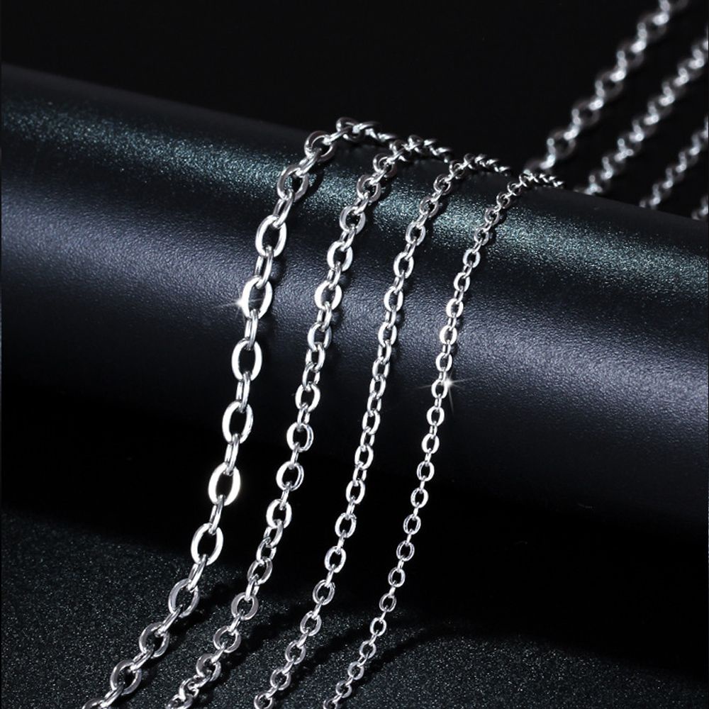 Vòng cổ Thép Không Gỉ 1.3mm/1.6mm/2mm/ 3mm/4mm Thời Trang Cho Nam Và Nữ