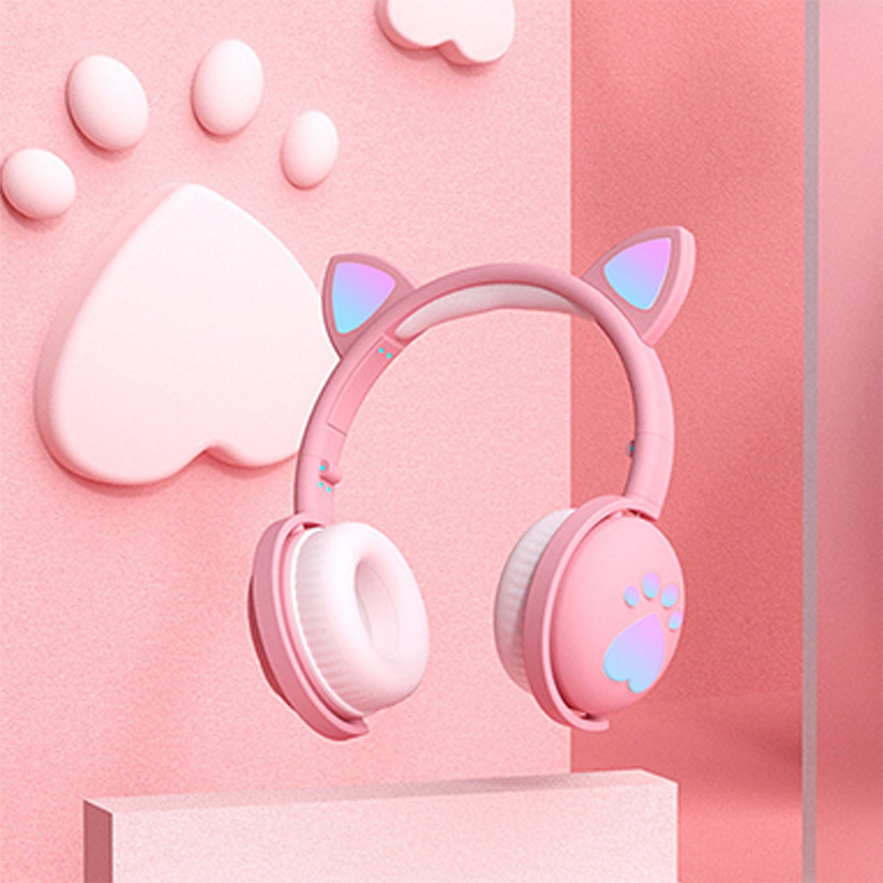 Tai Nghe Bluetooth Hình Tai Mèo Có Đèn Led Phát Sáng | BigBuy360 - bigbuy360.vn