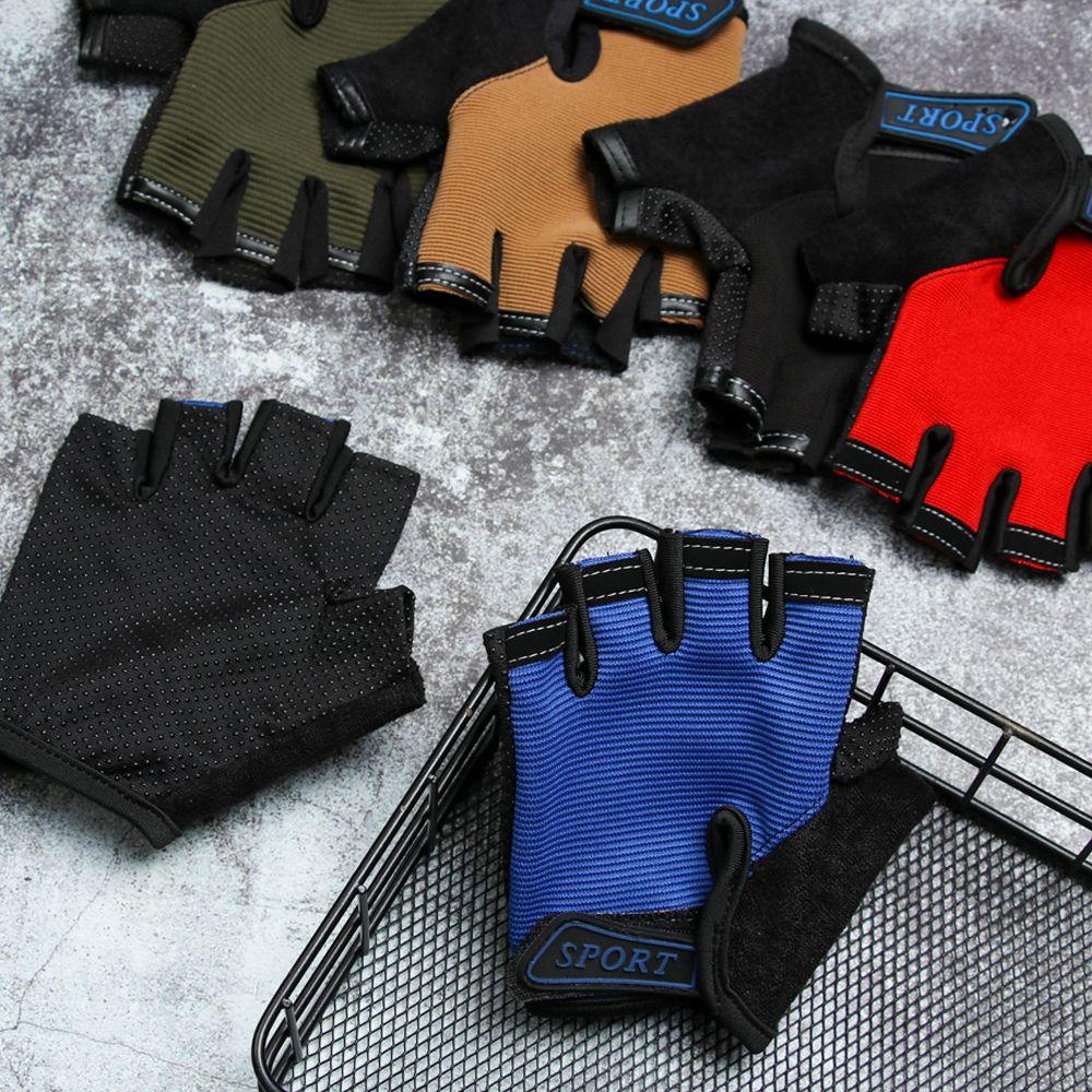 Găng Tay Thể Thao Ngắn Chống Trượt Thoáng Khí Cho Trẻ Em