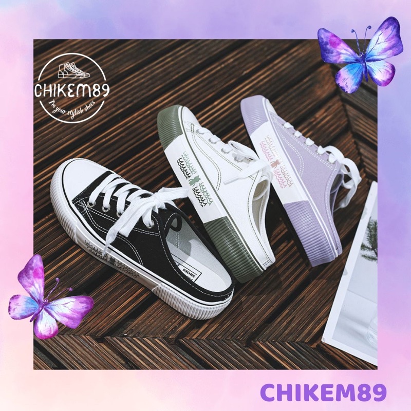 Giày đạp gót ⭐️FREESHIP⭐️giày sục bata thể thao tím hot trend