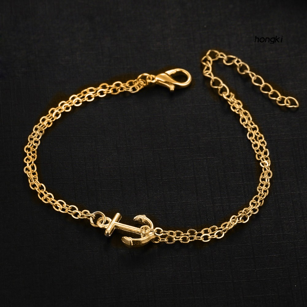 Lắc Chân Hai Lớp Phong Cách Boho Thời Trang Cho Nữ