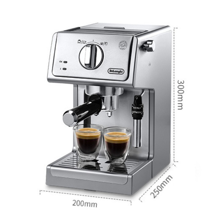 Máy pha cà phê Delonghi tự động cafe espresso tạo bọt capuchino ECP36.31 1100W - BH 12 tháng - khohangcap1_ad