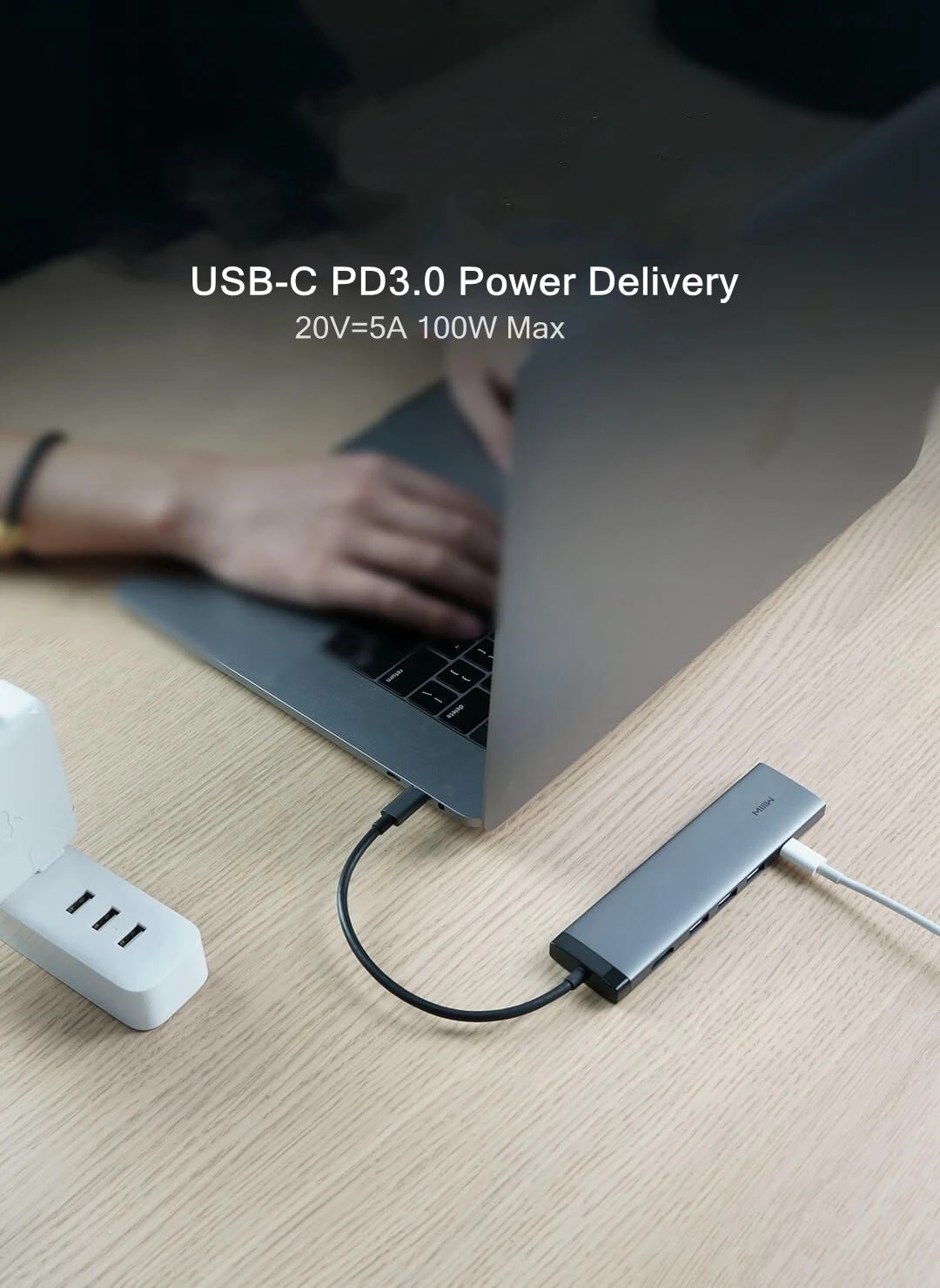 Bộ Chia Cổng Usb-C Hub 7 Trong 1 3 Cổng Usb 3.0 Hỗ Trợ Đọc Thẻ Nhớ Sd 4k | BigBuy360 - bigbuy360.vn