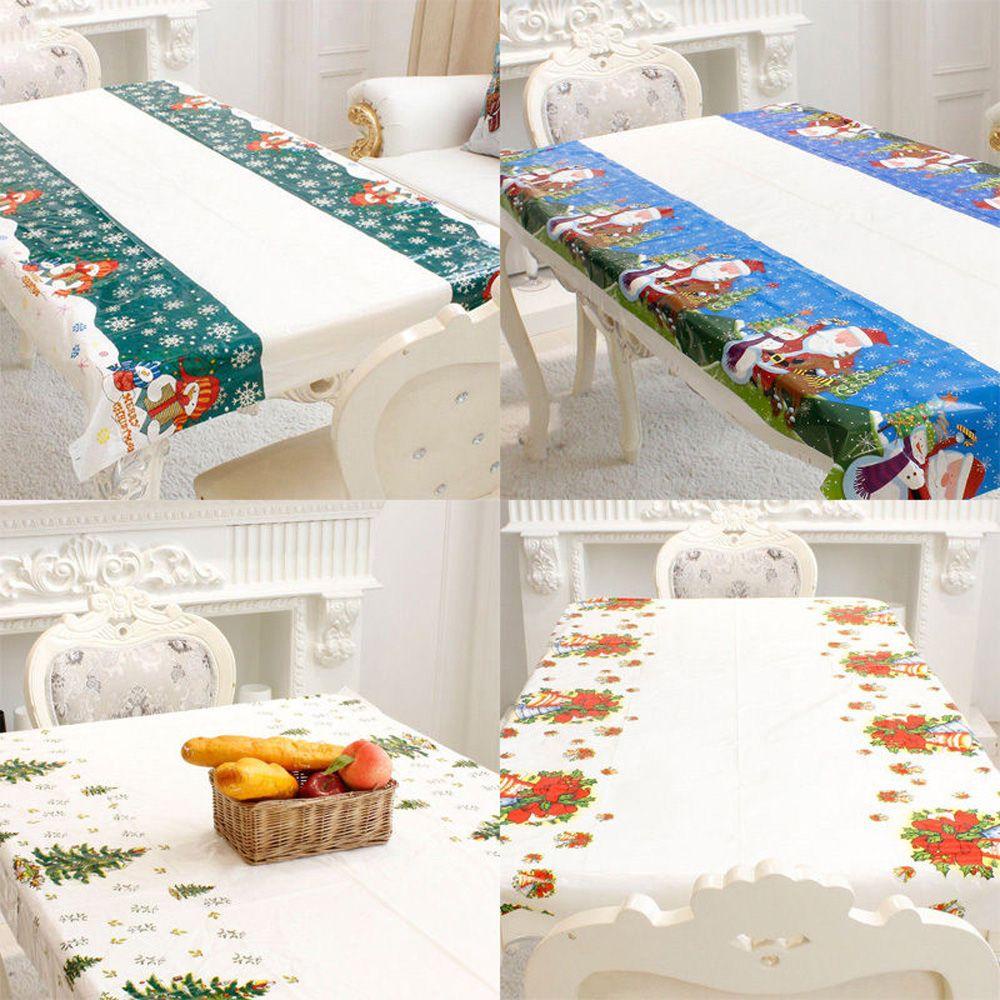CONOPERY Khăn Trải Bàn Trang Trí Giáng Sinh 110 * 180cm
