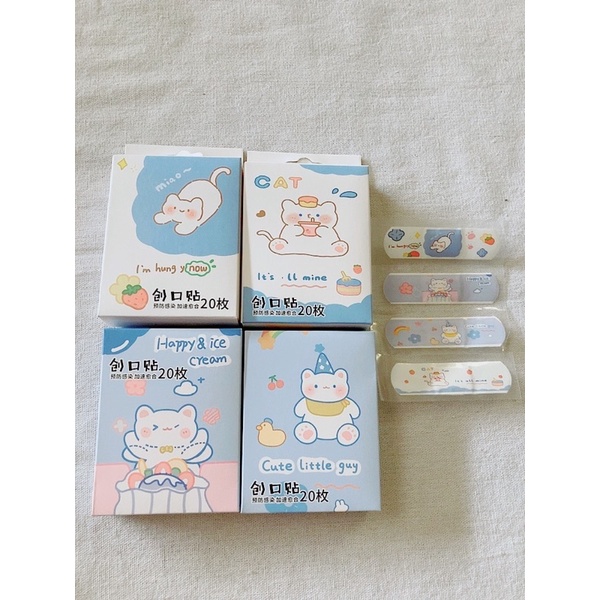 Hộp 20 miếng băng keo cá nhân urgo dán vết thương mẫu hoạt hình cute ảnh chụp thật