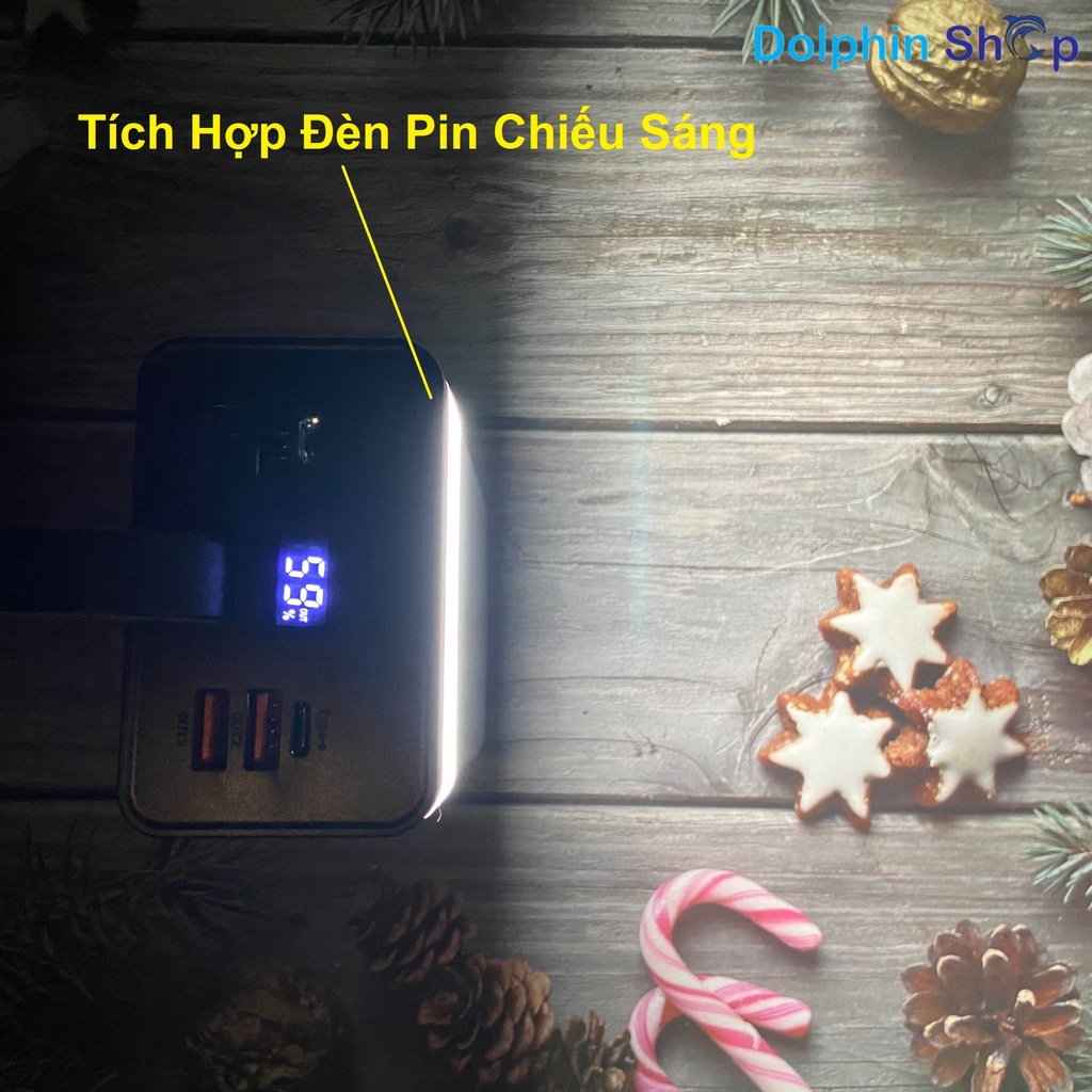 Sạc Dự Phòng 50.000mAh Xundd XDCH 023 Sạc Nhanh 18W Tích Hợp Đèn Pin Chiếu Sáng