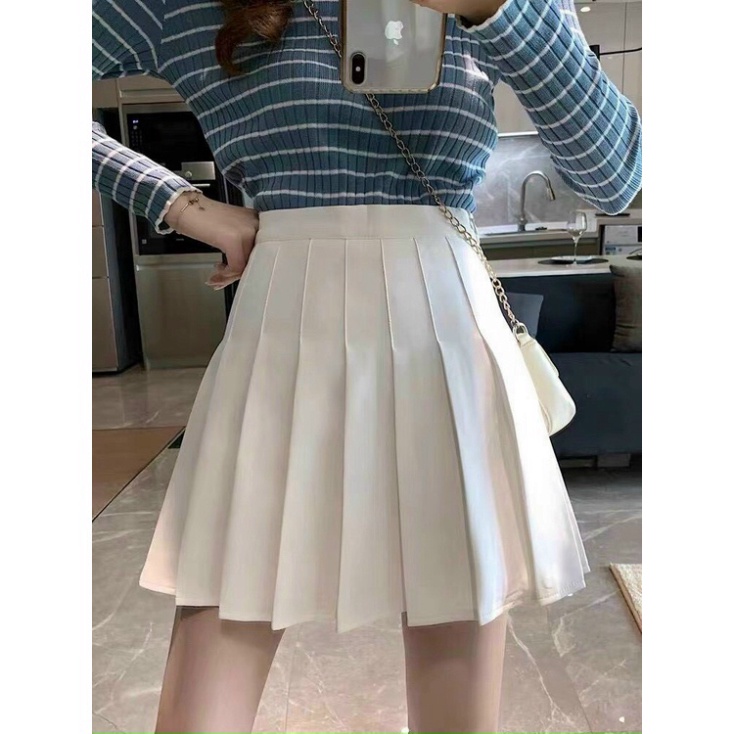 Chân váy tenis màu Tây hot Chân váy xếp li dáng xoè kaca CV0001 hihishophaha