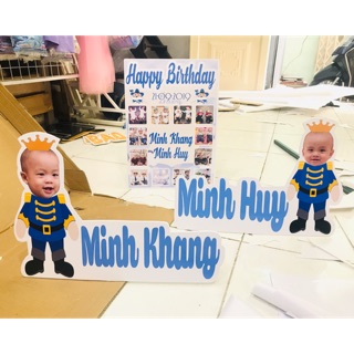 Phụ kiện sinh nhật bé Khang -Huy
