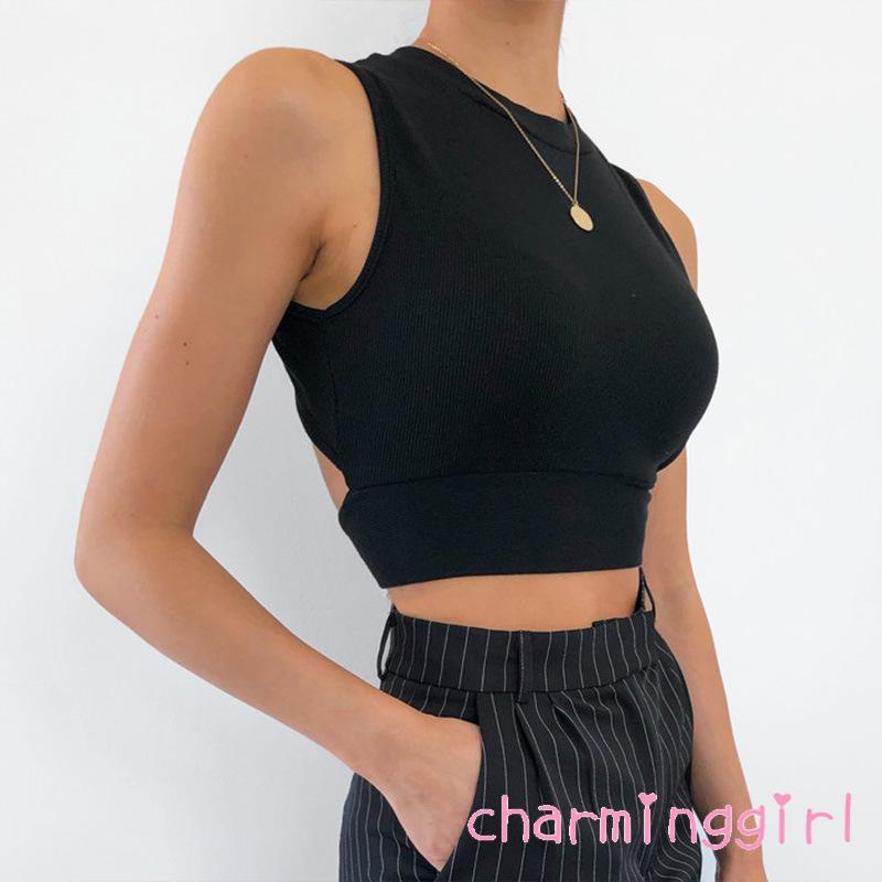 Áo Dây Nữ Cộc Tay Hở Eo Quyến Rũ | BigBuy360 - bigbuy360.vn