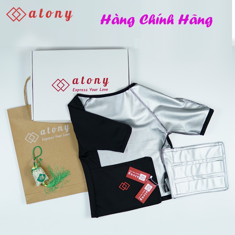 Đai Nịt Bụng Giảm Mỡ Bụng ATONY, Đai Quấn Nóng Giảm Mỡ Bụng Cao Cấp,Tráng Nano Bạc Nhật Bản Giúp Sinh Nhiệt, Đổ Mồ Hôi