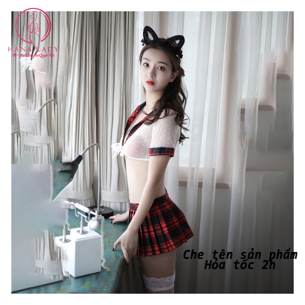 Đồ ngủ cosplay nữ sinh sexy, váy ngủ quyến rũ cao cấp gợi cảm C074 | BigBuy360 - bigbuy360.vn