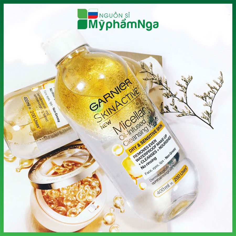 Tẩy trang Garnier Vàng  400ml