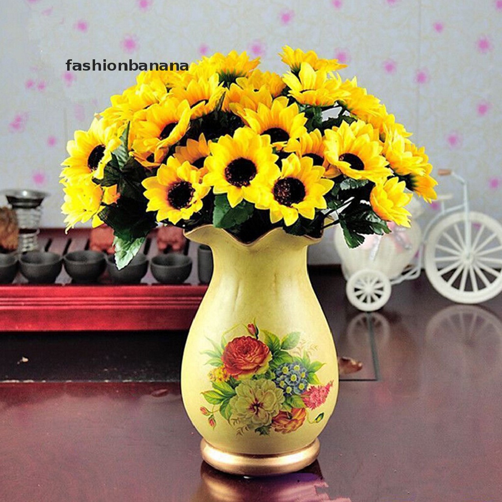 Bó Hoa Hướng Dương Giả 14 Bông Trang Trí Tiệc Cưới