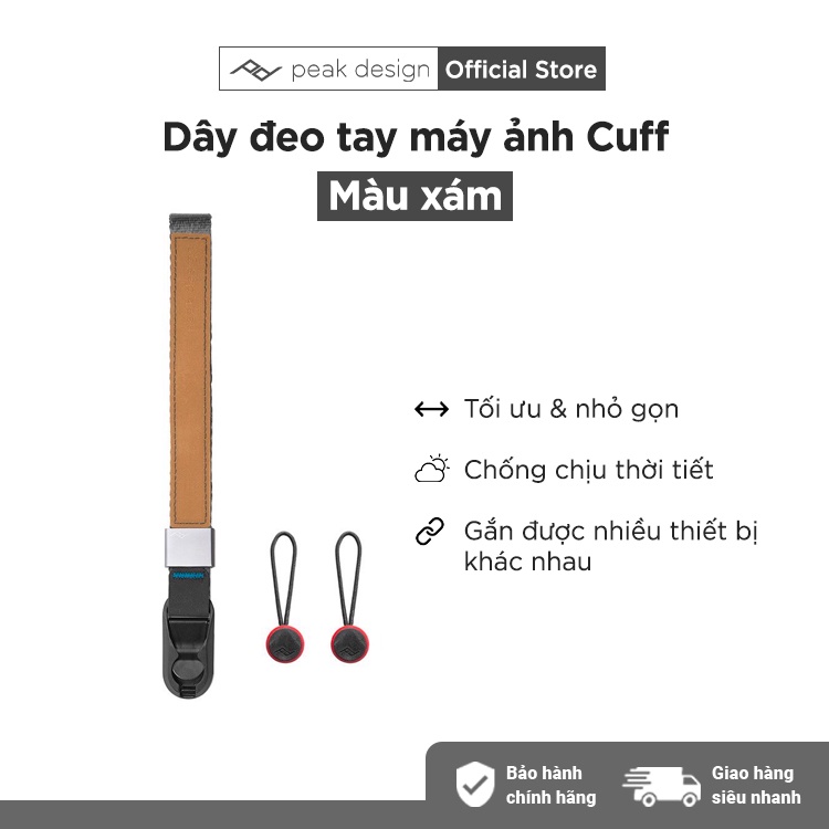 Dây Đeo Tay Máy Ảnh Cao Cấp Peak Design Cuff - Hàng chính hãng