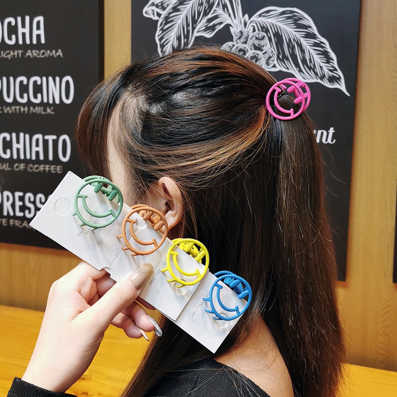 Kẹp Tóc Hình Mặt Cười Dễ Thương Phong Cách Hàn Quốc