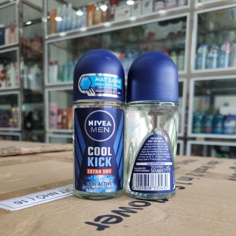 Lăn ngăn mùi Nivea Men mát lạnh Cool Kick 50ml