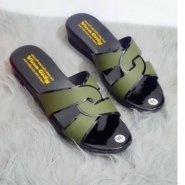 DÉP QUAI XOẮN HÌNH CHỮ H VÀ QUAI NGỌC HOA SIÊU NHẸ 3CM