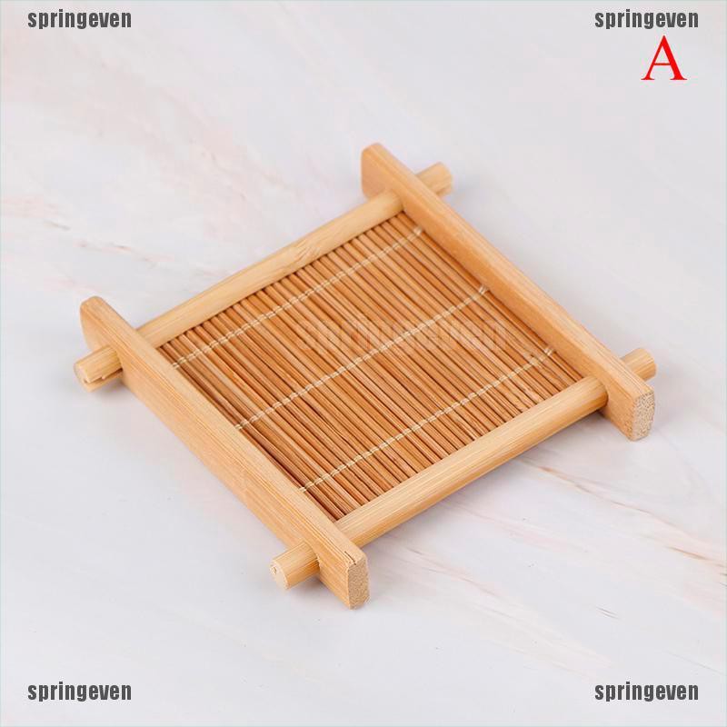 Đế Lót Ly Bằng Tre Họa Tiết Cổ Điển Độc Đáo