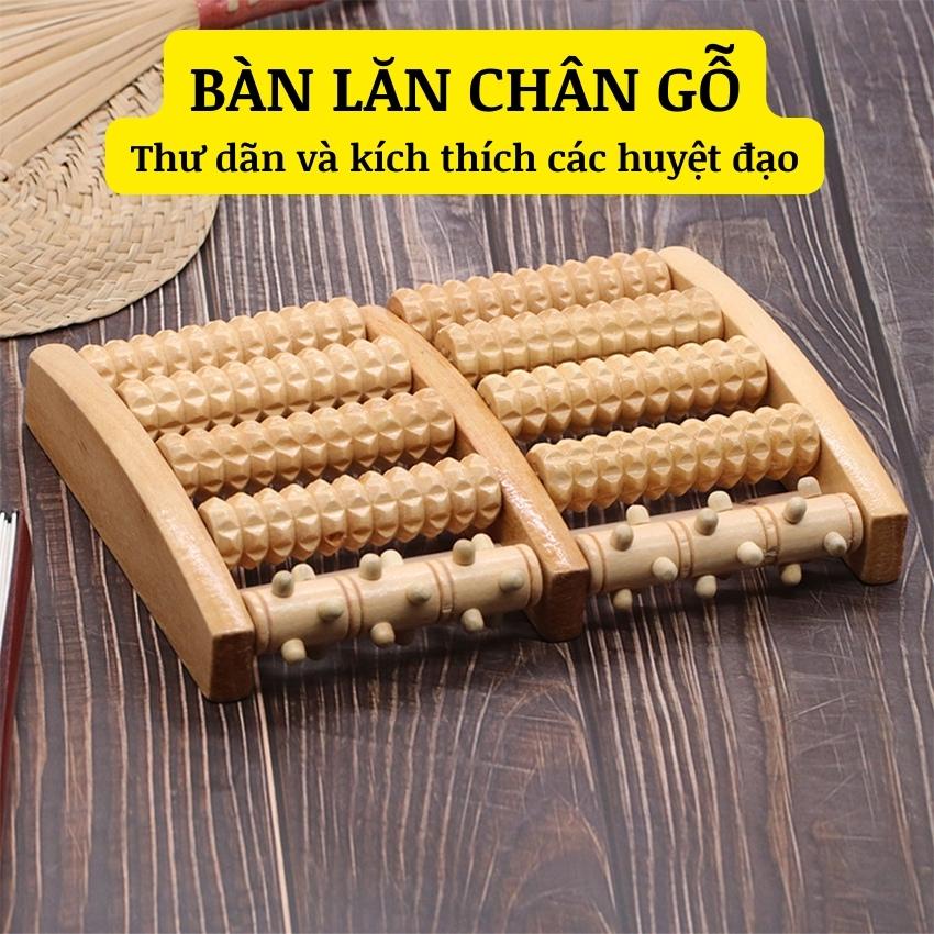 Bàn Lăn Chân Bằng Gỗ Có Trục Xoay Massage Chân, Bụng, Lưng Giảm Mệt Mỏi Và Kích Thích Huyệt Hiệu Quả - Y95