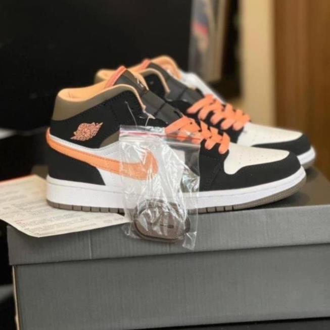 Giày sneaker Jordan cam đào cổ thấp *HOT* Jordan cam đẹp 2021 full box
