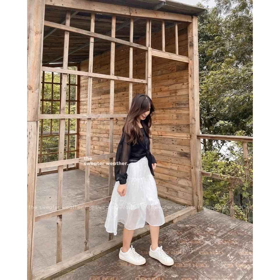 (VNXK RẺ) CHÂN VÁY ULLZANG BA TẦNG💕CHÂN VÁY VON LỤA HOT HIT | BigBuy360 - bigbuy360.vn