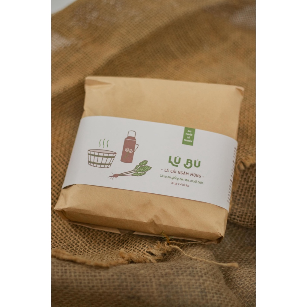 Lú Bú - lá cải ngâm mông  - 30g x 4 gói