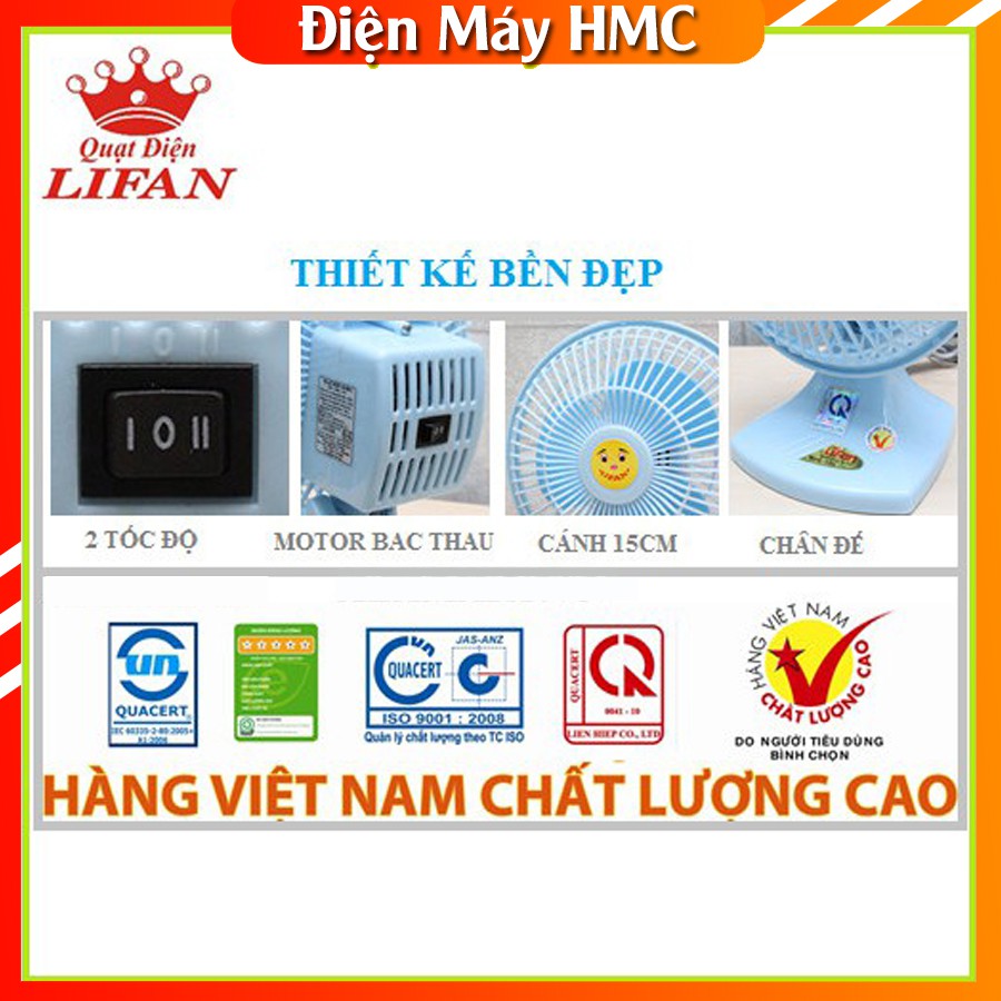 Quạt bàn LIFAN B106  [Siêu Ưu Đãi]  quạt bàn mát mùa hè