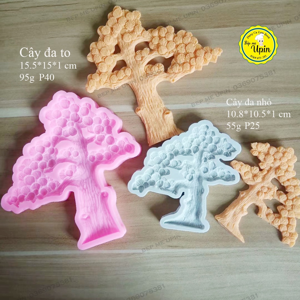 Khuôn silicon cây đa to và nhỏ