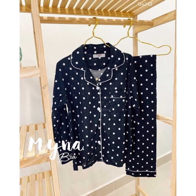 Bộ Pyjama cotton mềm mại hoạ tiết dễ thương phong cách ulzzang