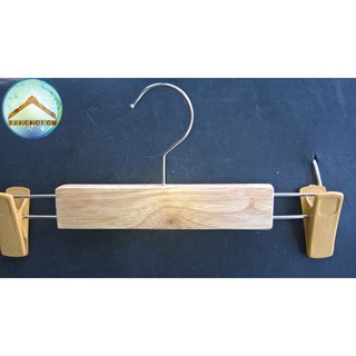 Bộ 10 Móc Gỗ Kẹp Quần Tây Hàng Xuất Khẩu, Móc Thời Trang