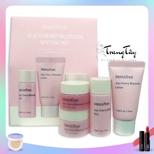 (Set Mini) Bộ Dưỡng Trắng Da Hoa Anh Đào innisfree innisfree JeJu Cherry Blossom Special Kit