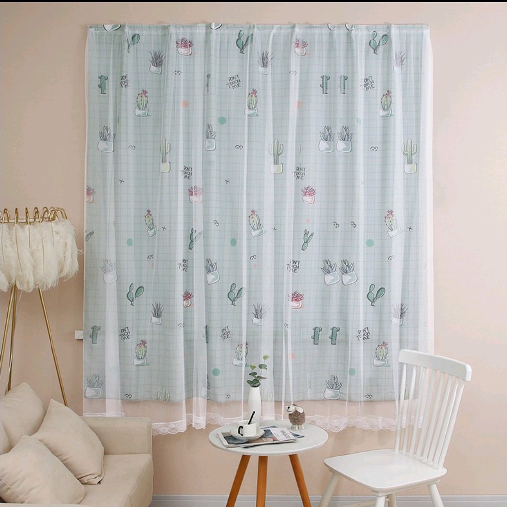 Rèm cửa dán decor