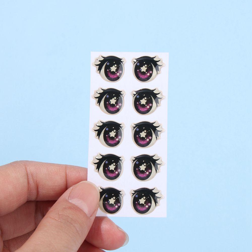 Set 5 / 10 Cặp Sticker Hình Ngôi Sao Nhiều Màu Sắc Dễ Thương