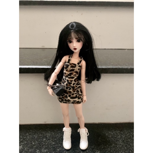 Đầm ôm body da beo size blythe,xinyi,barbie