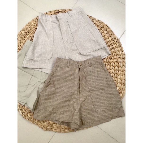 SET ÁO DÂY QUẦN SHORT LINEN