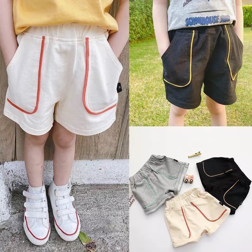 Quần Short Thun, Quần Đùi cho bé kiểu Túi Viền Cho Bé Từ 8-25kg BINBON KIDS