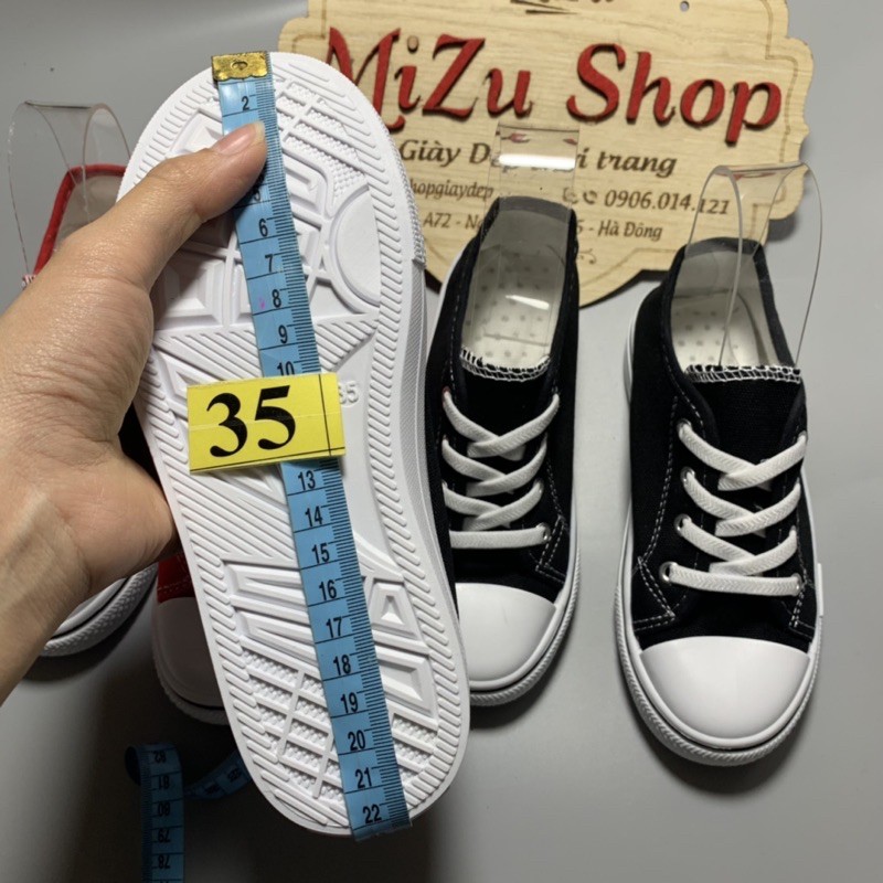B01  Size 33 đến 38 Giày vải mềm trẻ em dây chun lười, buộc dây đủ màu màu đen, đỏ, trắng