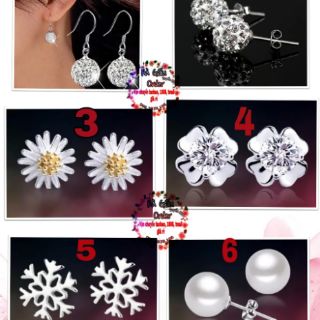 S925 Khuyên tai, lắc chân, lắc tay bạc S925 hagauorder hagauorder
