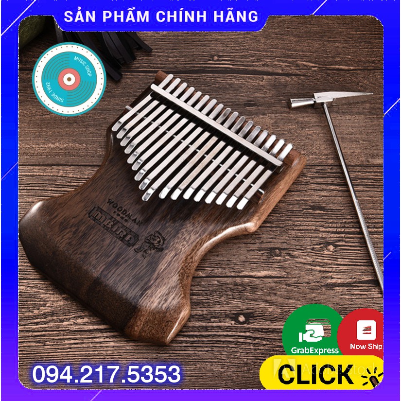 Đàn kalimba chính hãng chọn lọc cho bạn mới tập chơi Tặng phụ kiện búa chỉnh âm EMM0717