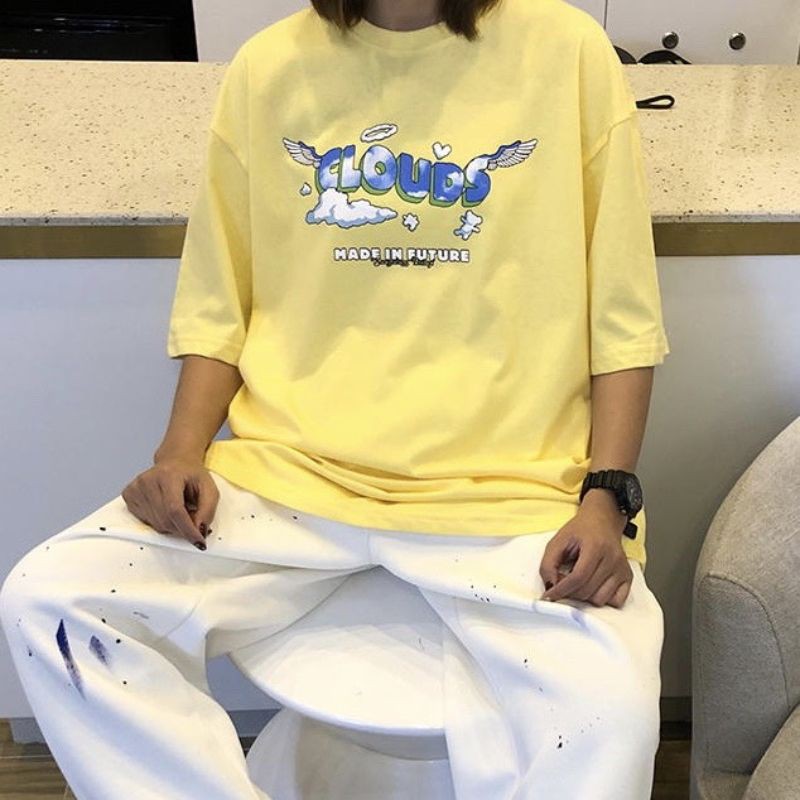 Áo thun tay lỡ Unisex Clouds