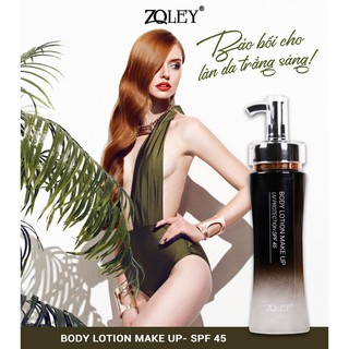 Kem Trang Điểm Toàn Thân 150ml Zoley- Body lotion make up SPF 45 - Mẫu Mới 2019