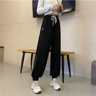 Quần jogger nữ cạp chun bo gấu vải nỉ thun da cá loại 1
