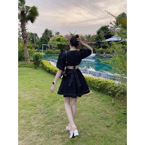 VÁY ĐEN THẮT EO 𝐀𝐍𝐍𝐀 𝐃𝐑𝐄𝐒𝐒