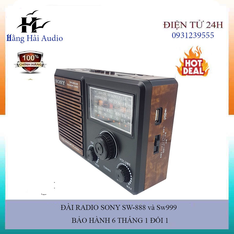 ĐÀI RADIO SONY SW-888 và Sw999