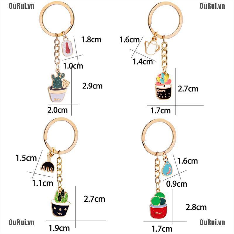 Móc Khóa Hình Cây Xương Rồng Thời Trang